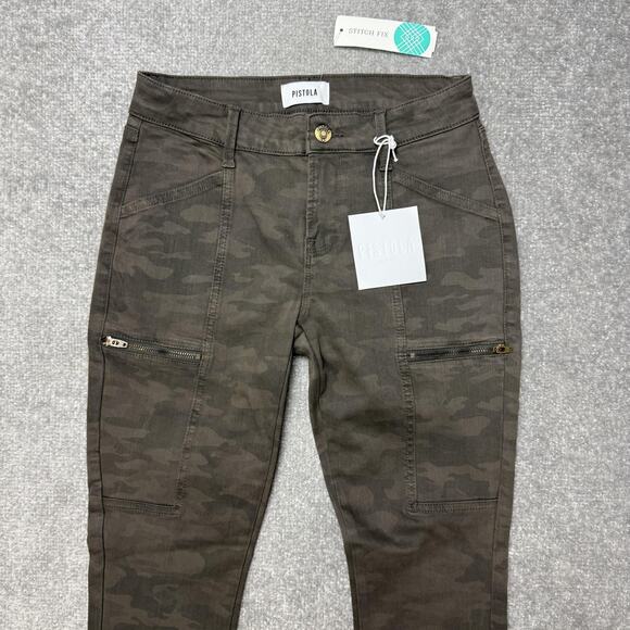 Pistola Pants Womens 25 Camo Hannah Cargo Skinny Stretch Pockets Stitch Fix - Picture 2 of 13